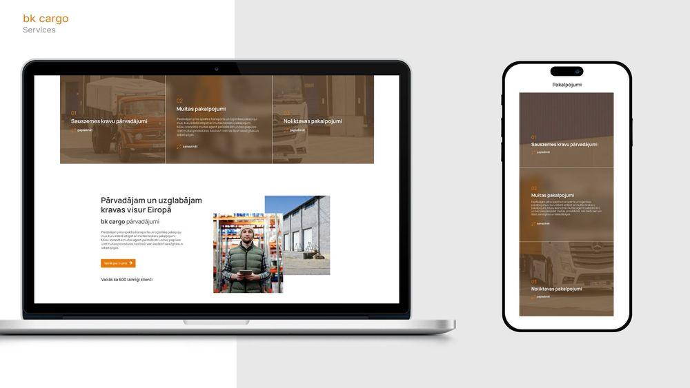 Web Design "BK Cargo"