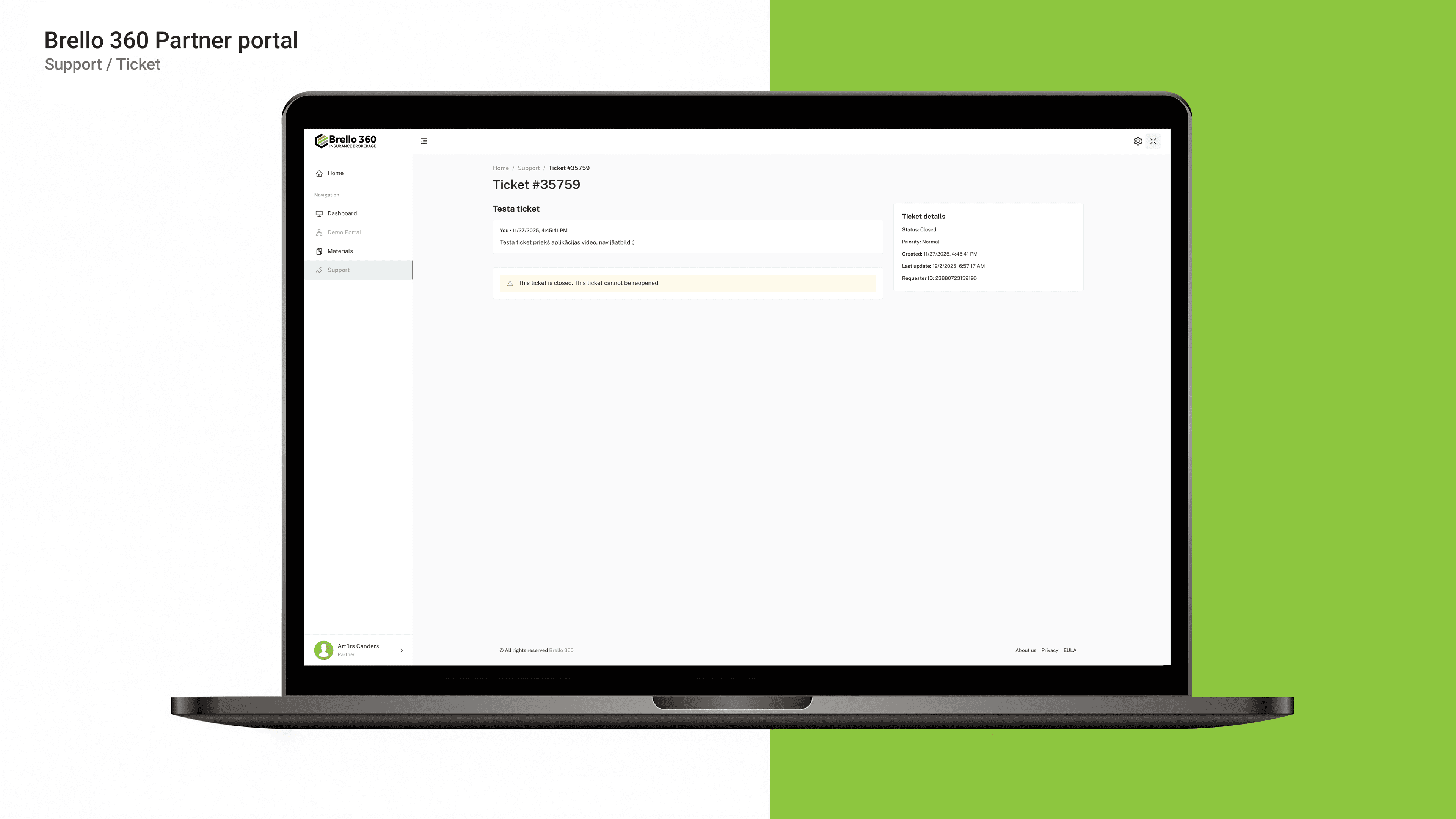 Brello 360 Partneru portāls
