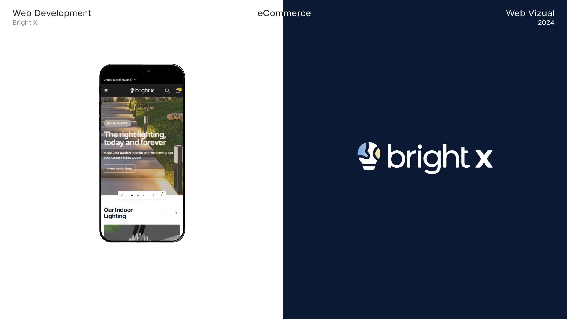 Bright X Web Development banner