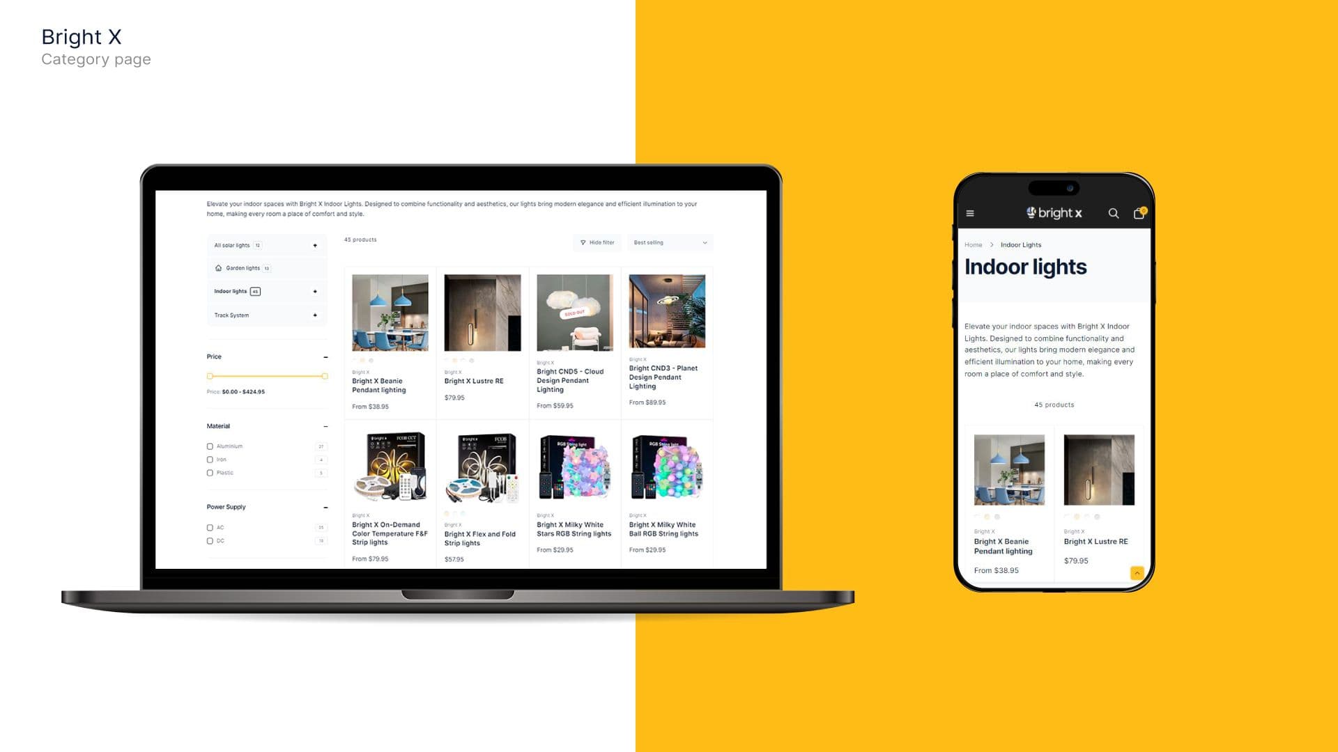 Bright X Web Development banner