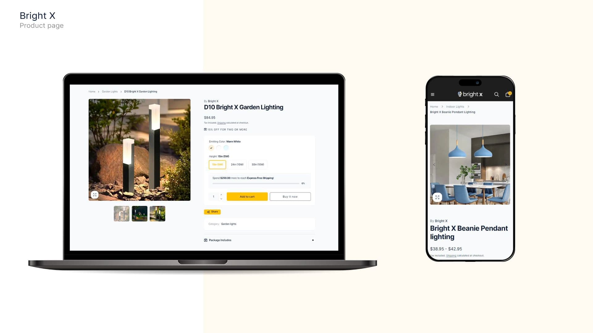 Bright X Web Development banner