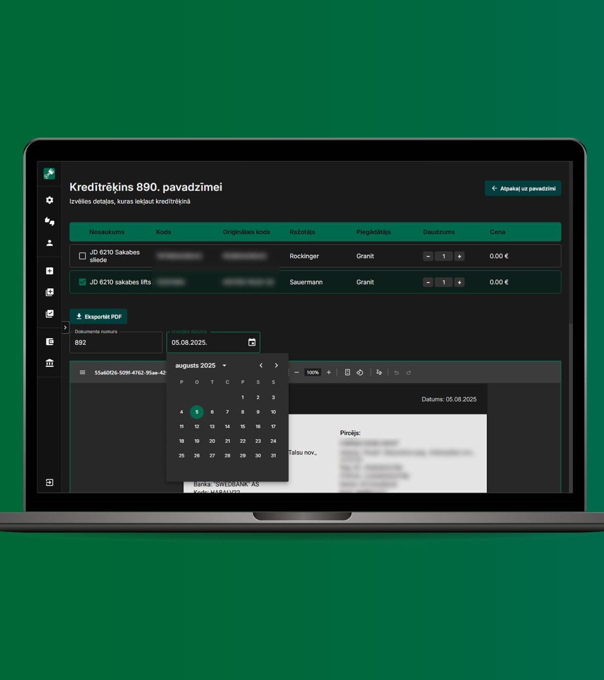 Agricultural machinery parts trading