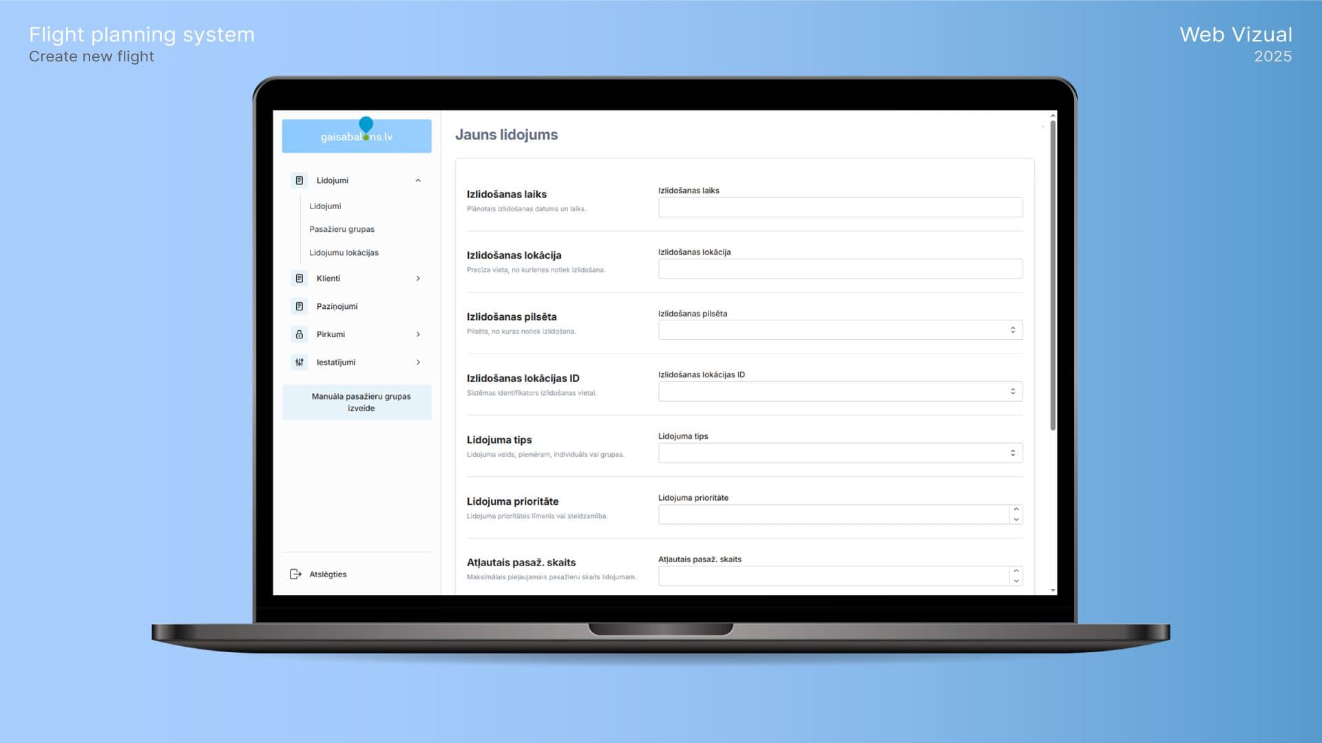Lidojumu plānošanas sistēma