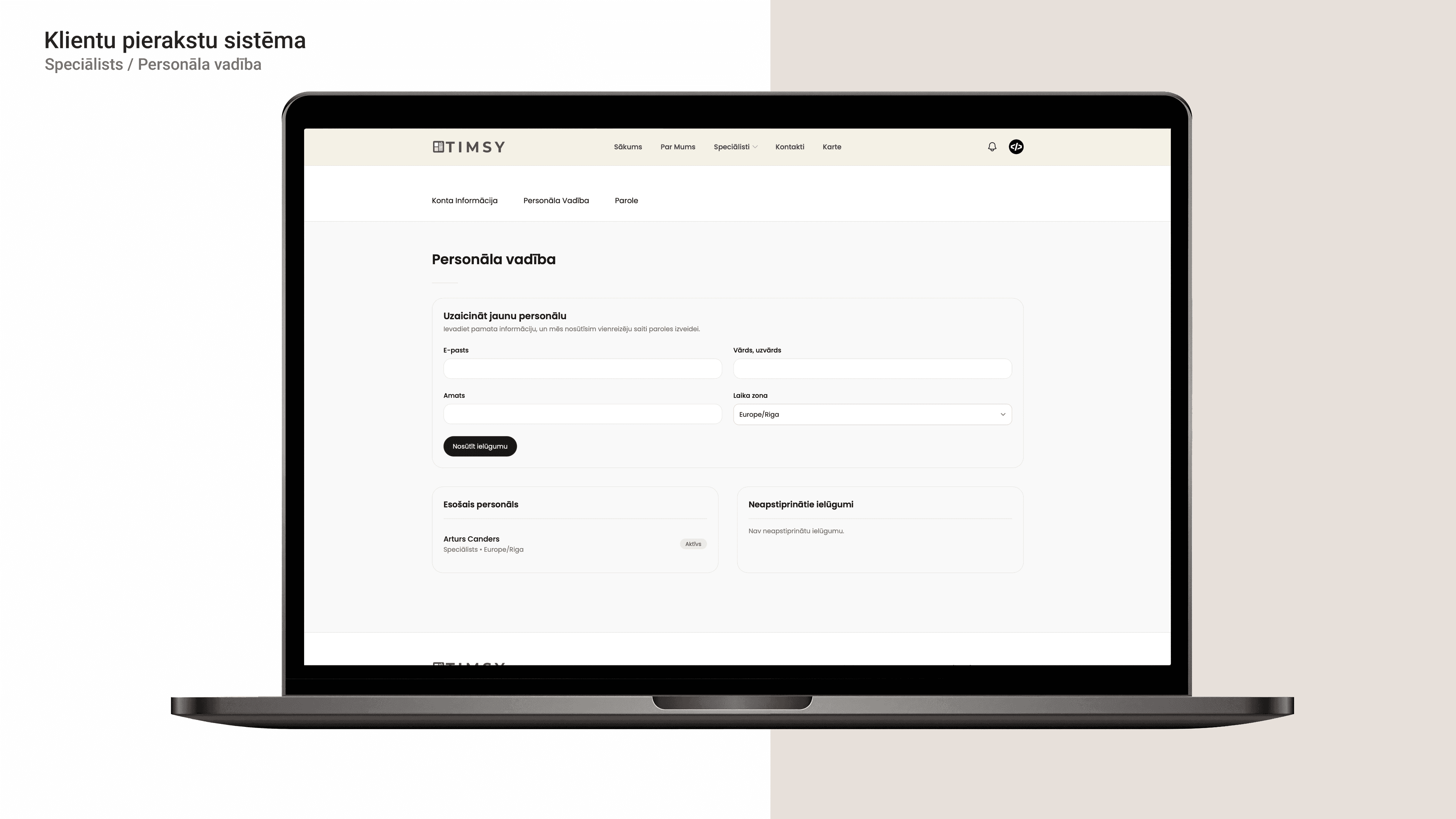 Klientu pierakstu sistēma
