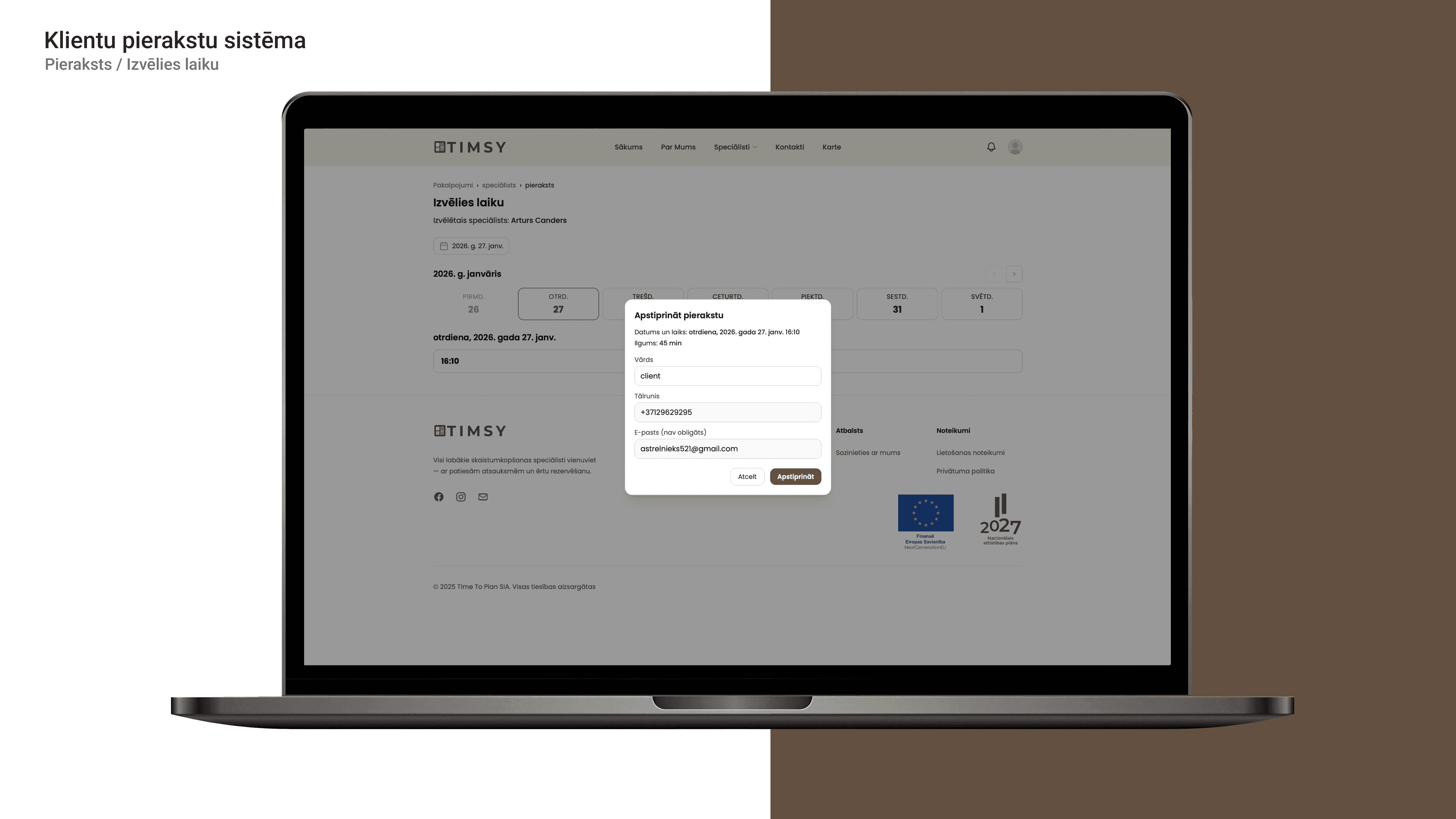 Klientu pierakstu sistēma