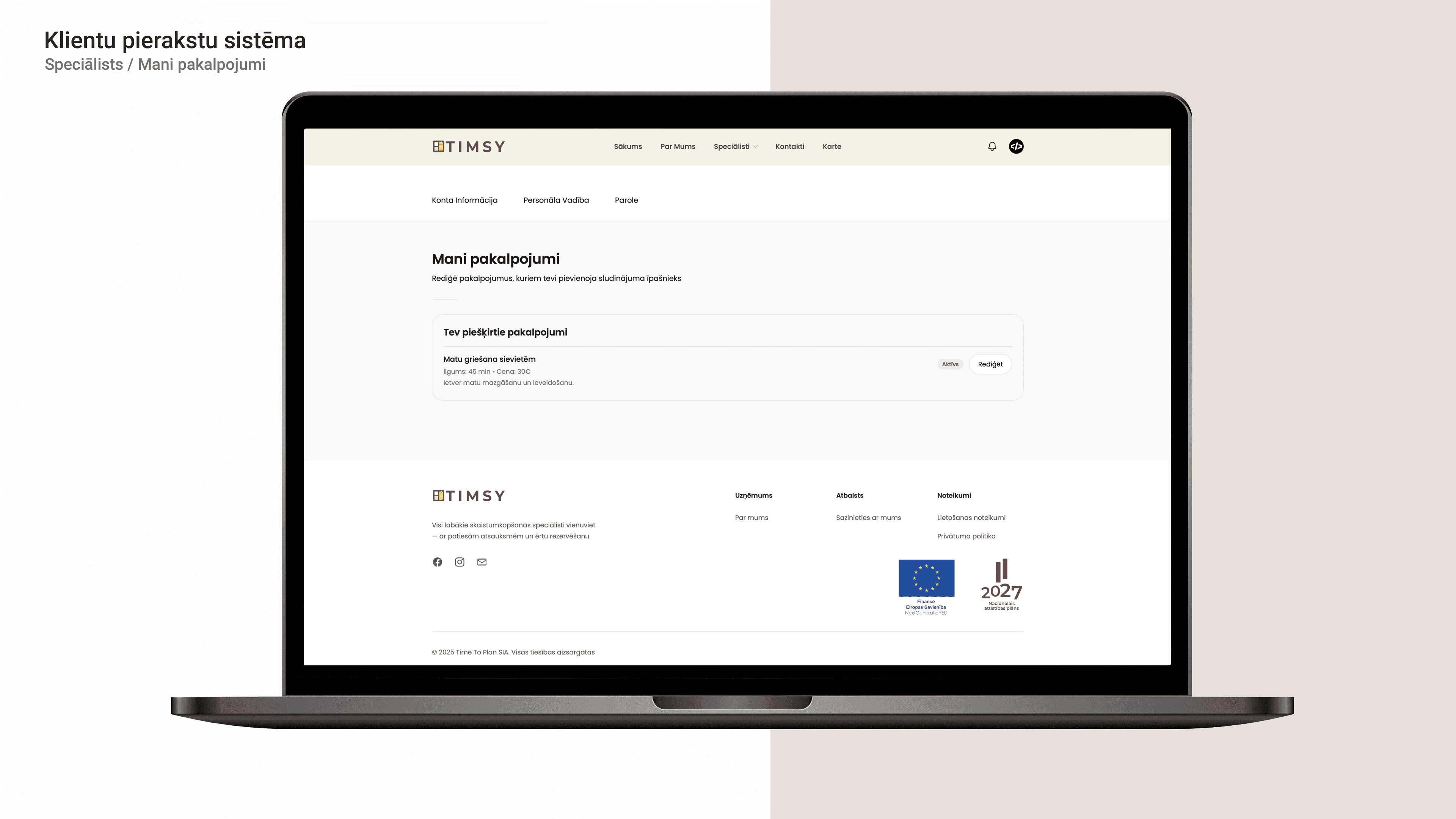 Klientu pierakstu sistēma
