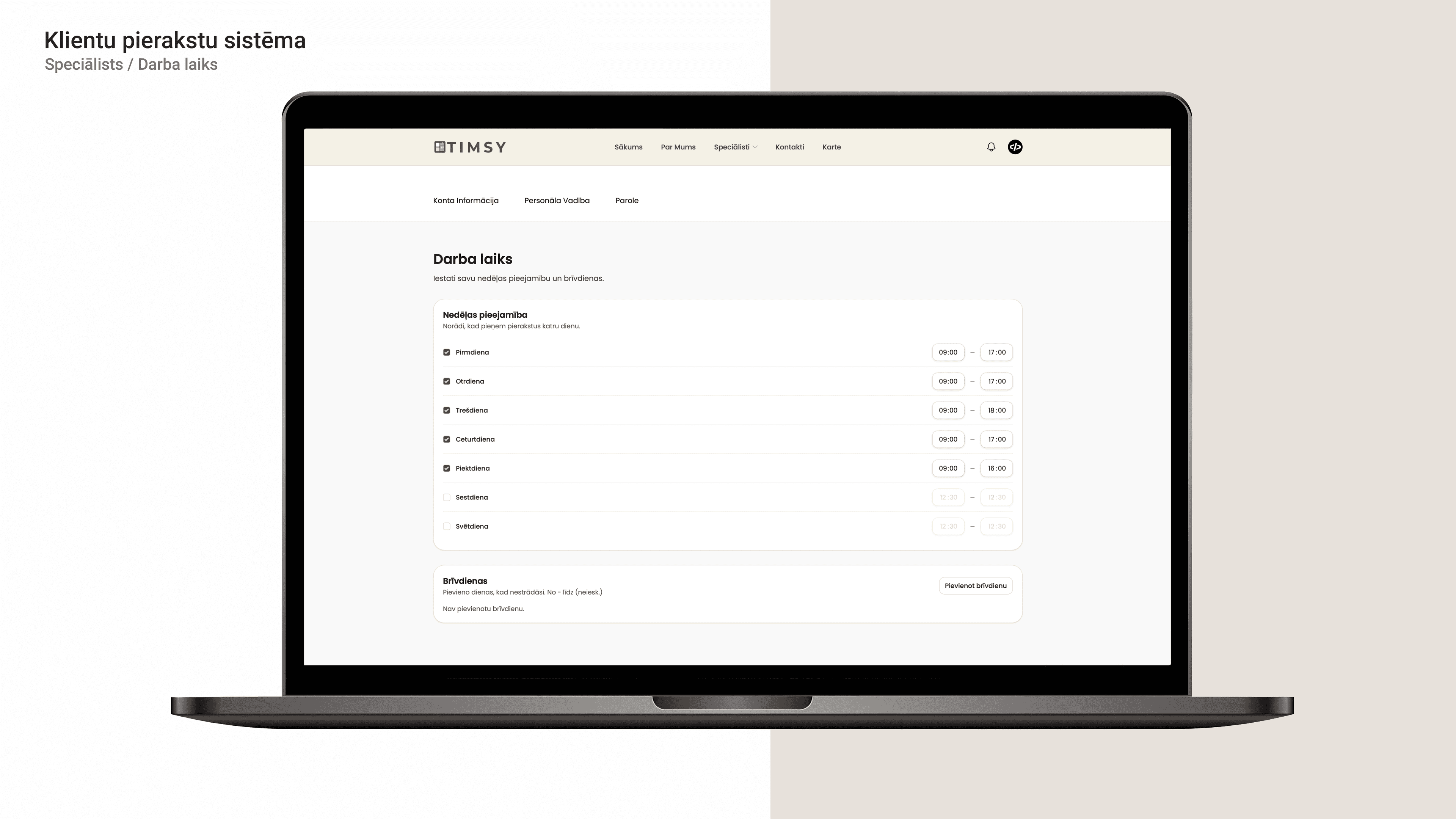 Klientu pierakstu sistēma